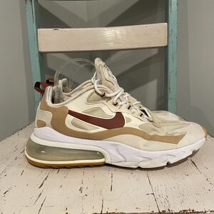 Nike Air‎ Max 270 React Running Shoes Team Gold Red AT6174-700 Women's Sz 9.5
